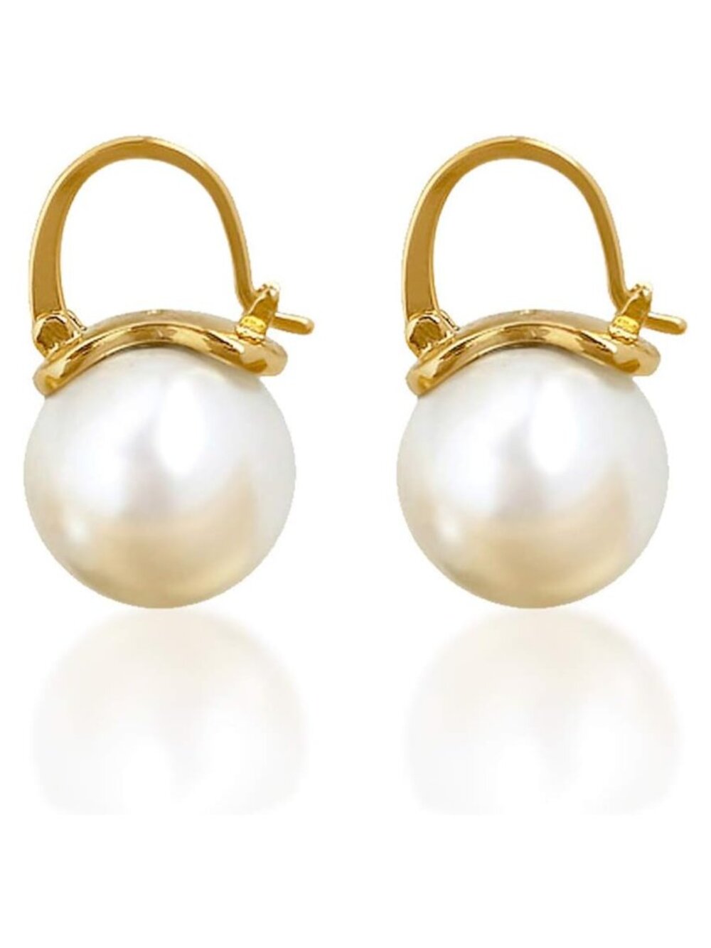 925 Sterling Silver Pearl Drop Dangle Earrings with Leverback